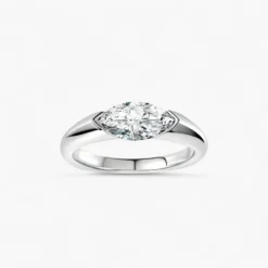 1ct Marquise Solitaire Ring