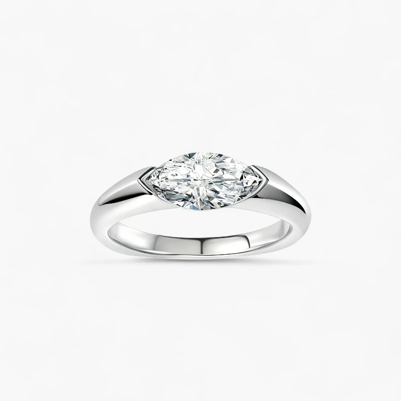 1ct Marquise Solitaire Ring