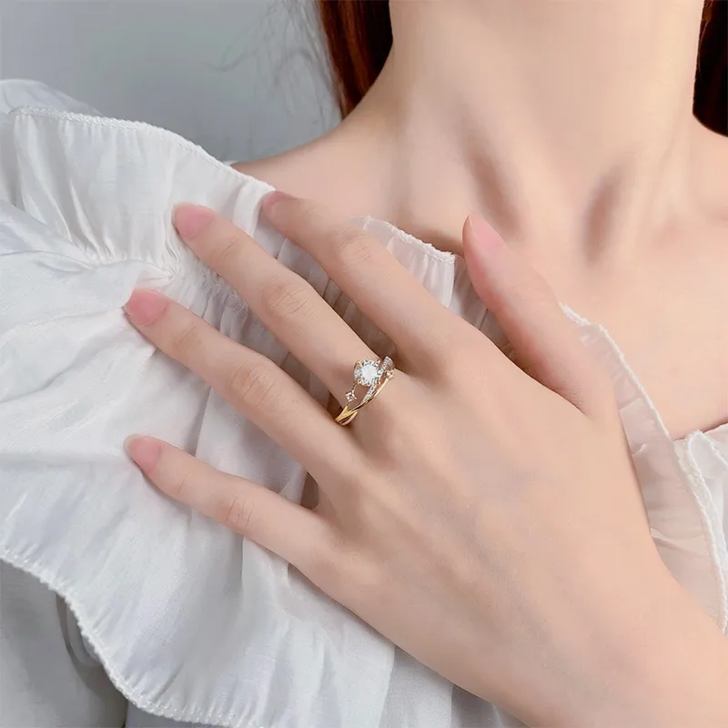 1ct Moissanite Star Track Ring - Image 2