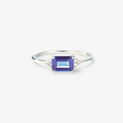 Alexandrite Emerald Cut Ring