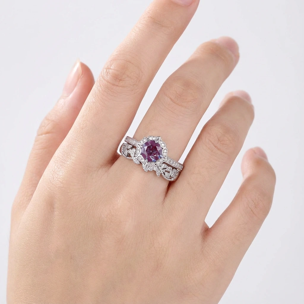 Alexandrite Stackbale Ring - Image 2