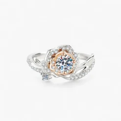 0.5CT Moissanite Rosetta Twist Ring