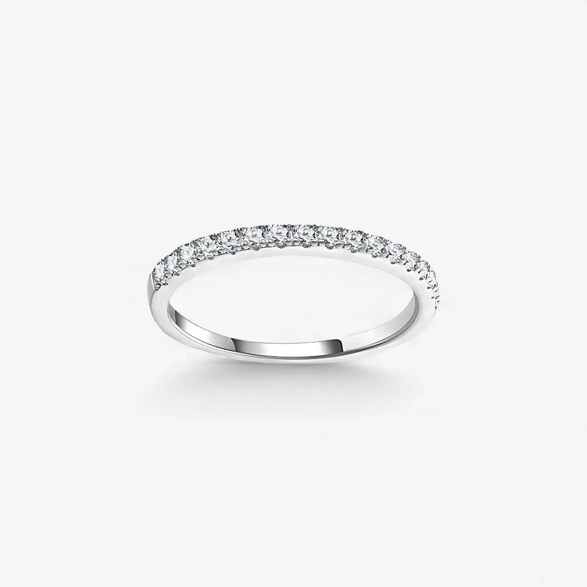 Thin Half Eternity Ring