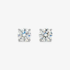 Round Moissanite Studs