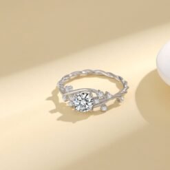 Alternative view of 1ct Moissanite Flower Branch Ring