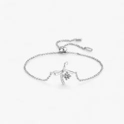 0.3ct Moissanite Ribbon Bar Bracelet