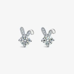 Rabbit Moissanite Earrings