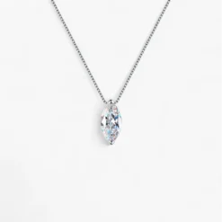 1ct Moissanite Marquise Cut Pendant Necklace