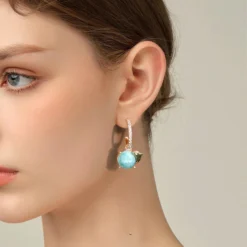 Alternative view of Amazonite Drop Earrings