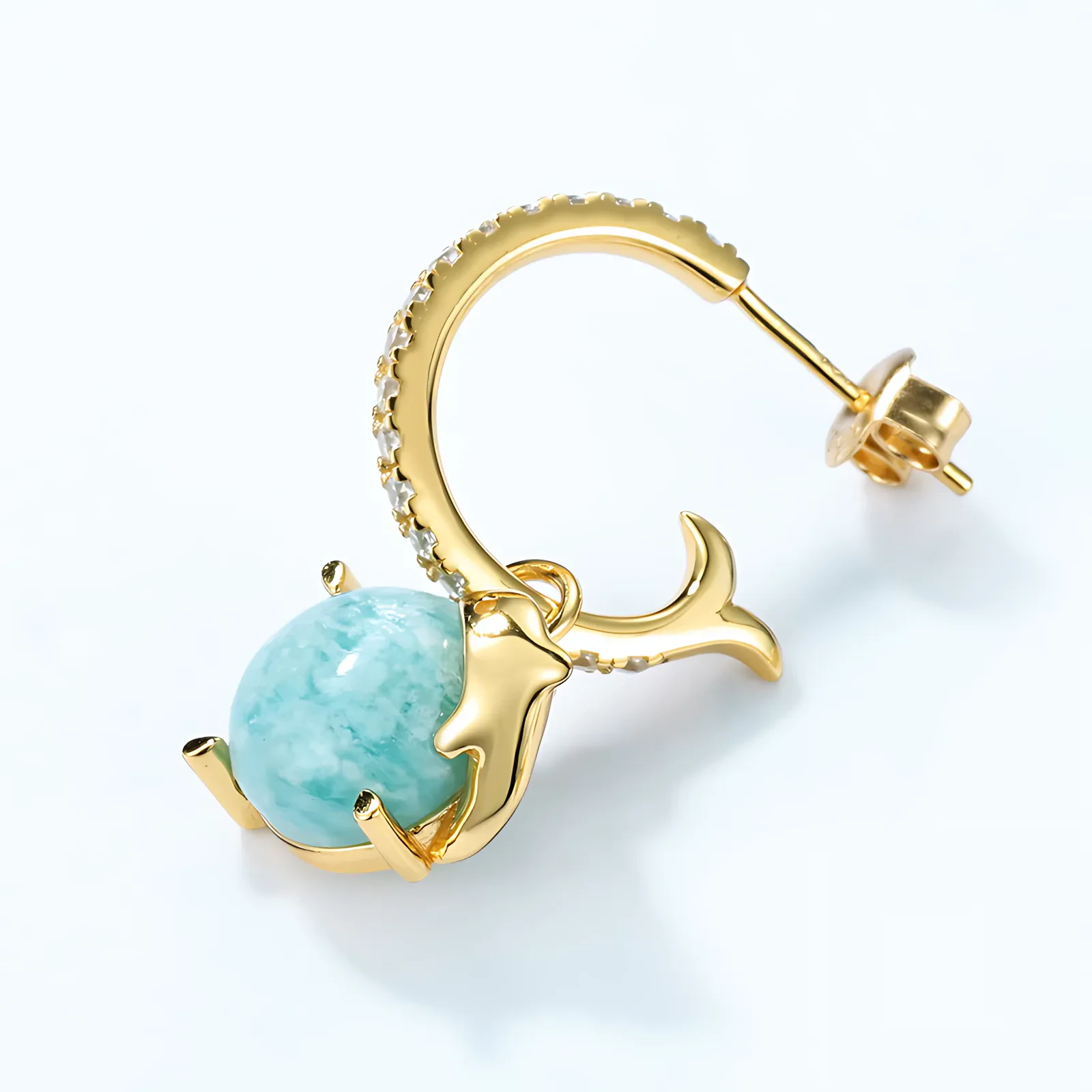 Amazonite Drop Earrings - Image 3