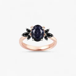Blue Sandstone Cluster Ring