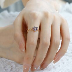 Alternative view of Tanzanite Flower Vintage Ring