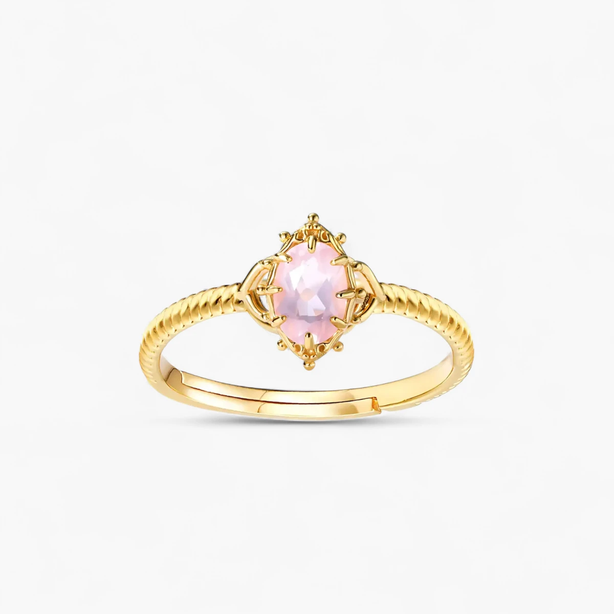Natural Pink Crystal Fairytale Ring