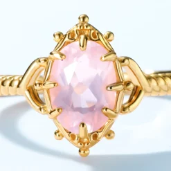 Alternative view of Natural Pink Crystal Fairytale Ring