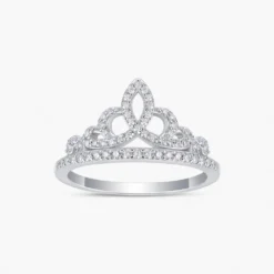 Crown Setting Moissanite Ring