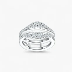 Moissanite Nested Ring