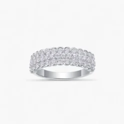 Triple Lace Half Eternity Ring