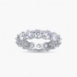 Round Moissanite Eternity Ring