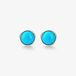 Round Turquoise Studs