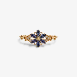 Tanzanite Flower Vintage Ring
