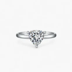 2ct Trillion Moissanite Solitaire Ring