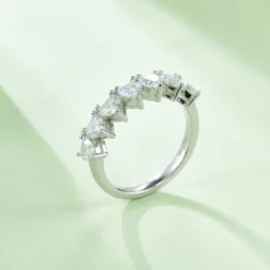 Alternative view of 3.5mm Heart Eternity Ring