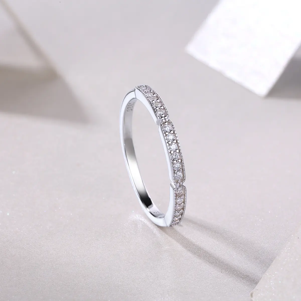 Trinity Spark Half Eternity Ring - Image 5
