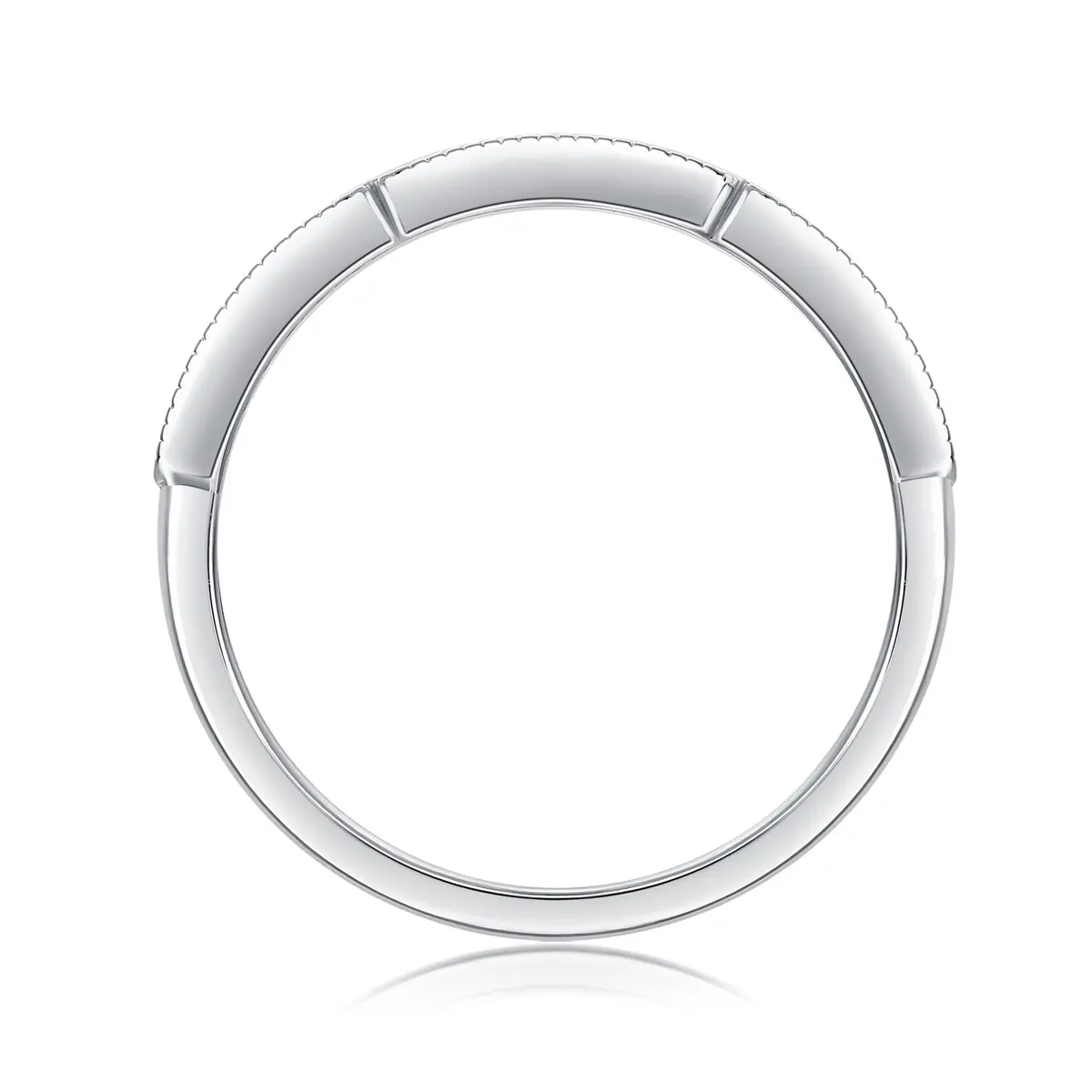 Trinity Spark Half Eternity Ring - Image 6