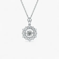 Arrow Heart Moissanite Necklace