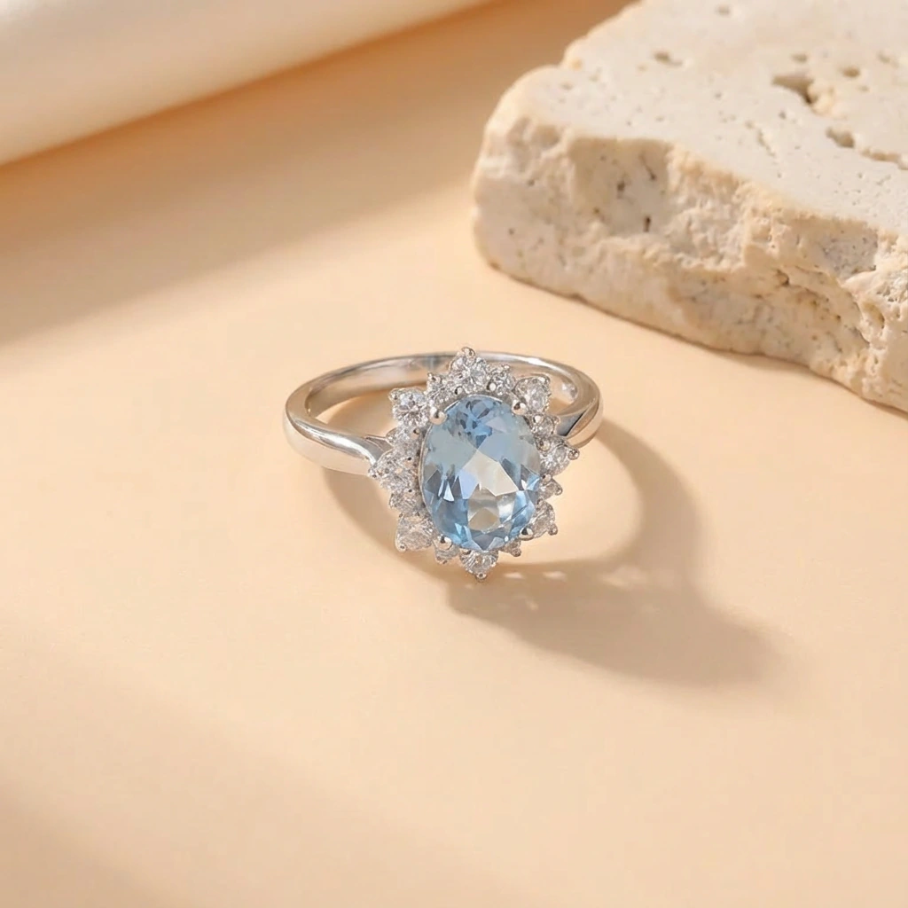 Topaz Halo Ring - Image 3