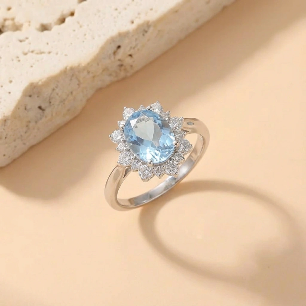 Topaz Halo Ring - Image 4