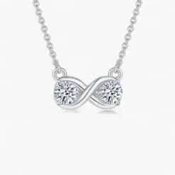 Moissanite Infinite Twinkle Necklace