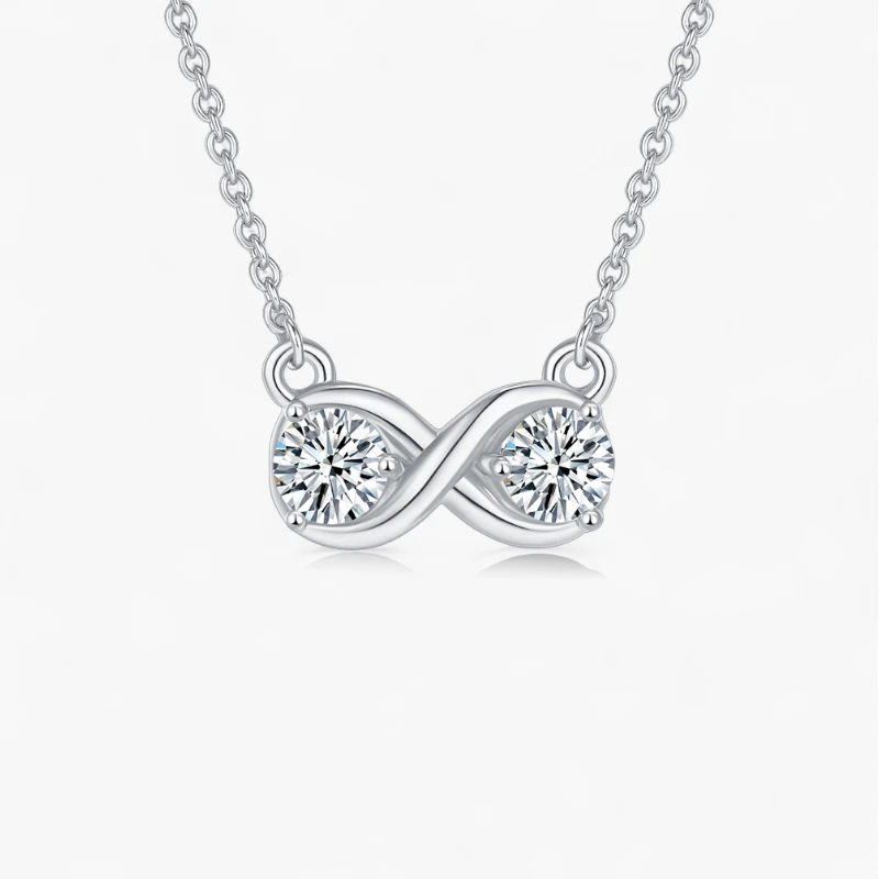 Moissanite Infinite Twinkle Necklace