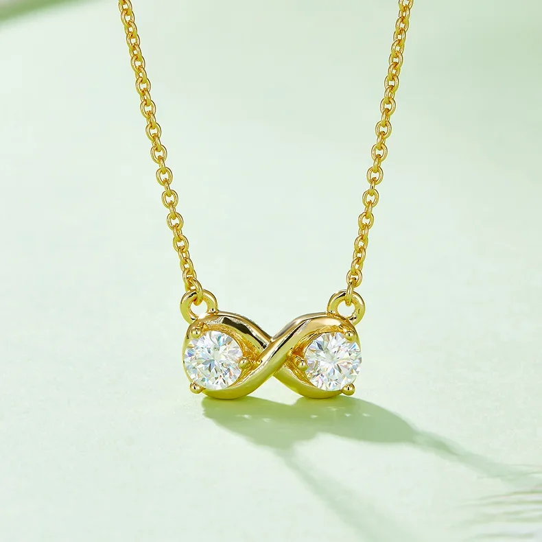 Moissanite Infinite Twinkle Necklace - Image 3