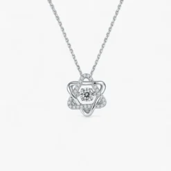 Moissanite Knot of Love Necklace