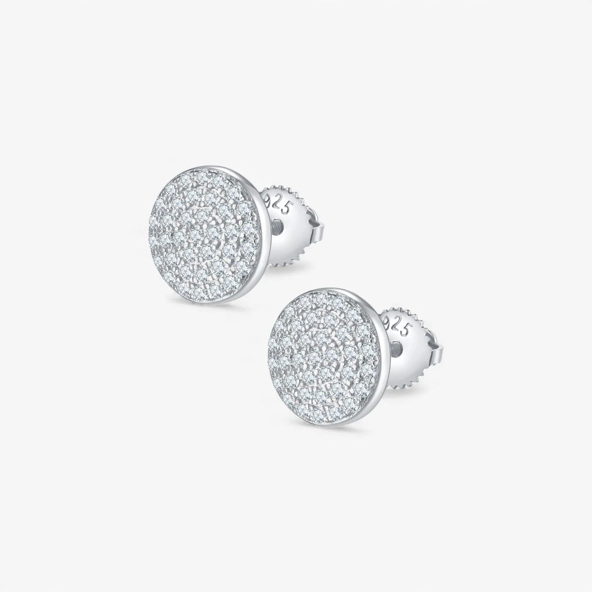 Moissanite Screw Hip Hop Earrings