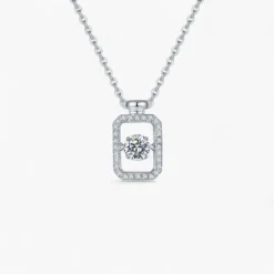 Moissanite Perfume Bottle Necklace