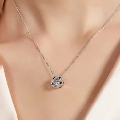 Alternative view of Medusa Moissanite Necklace