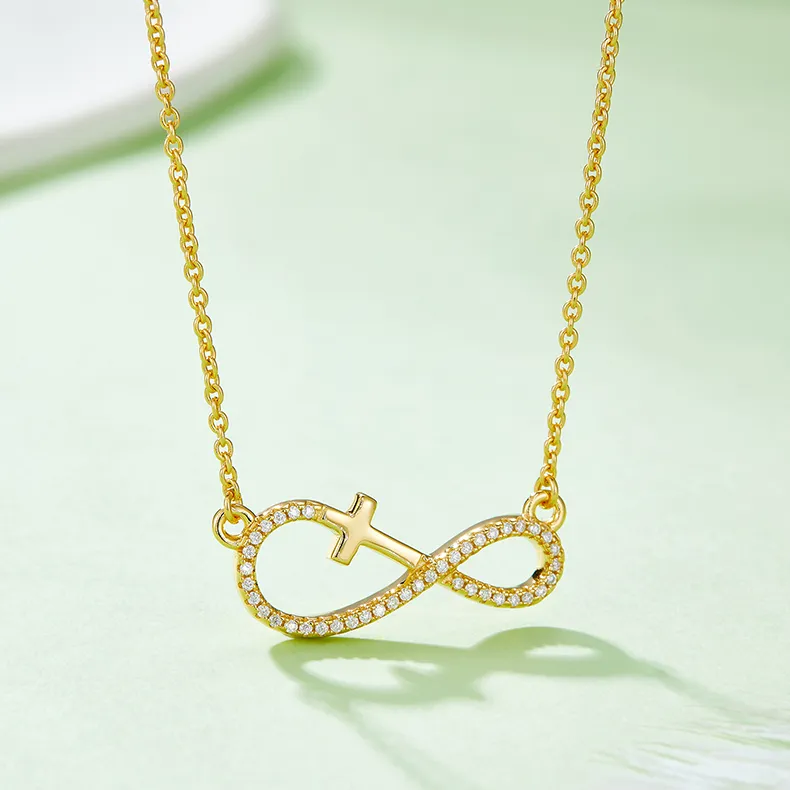 Infinity Cross Necklace - Image 4