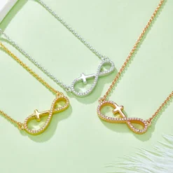 Alternative view of Infinity Cross Necklace