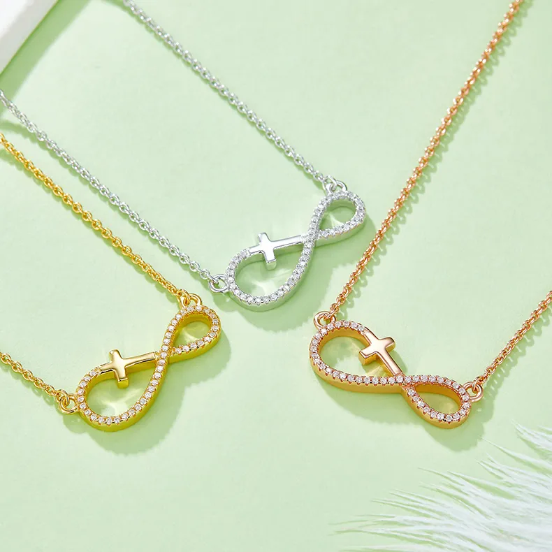 Infinity Cross Necklace - Image 2