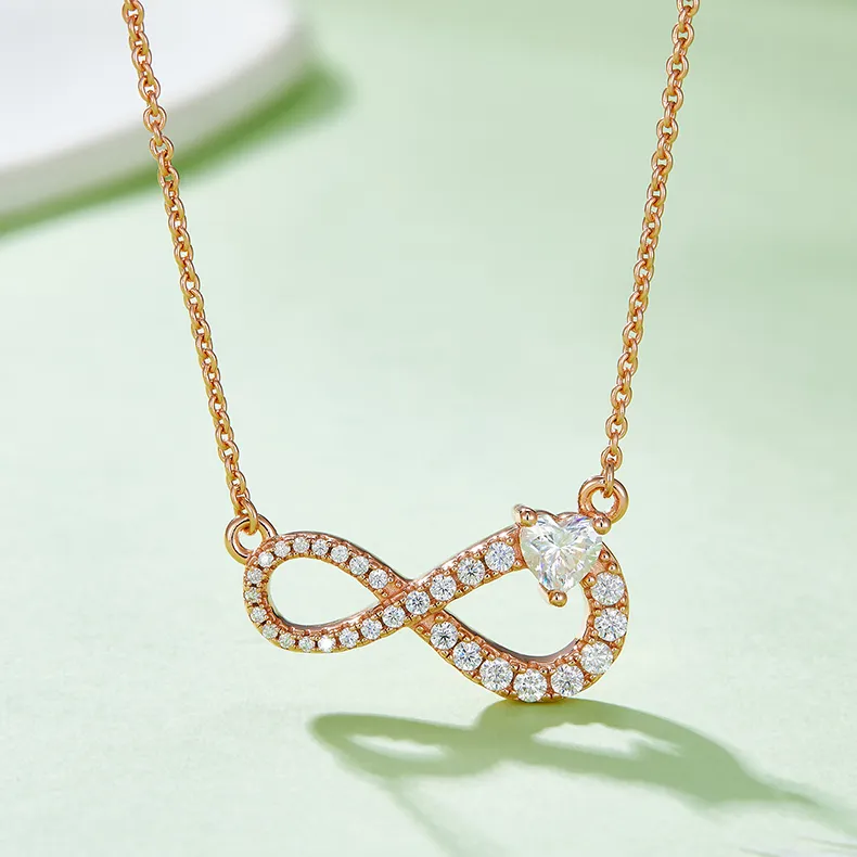 Infinity Moissanite Necklace - Image 3