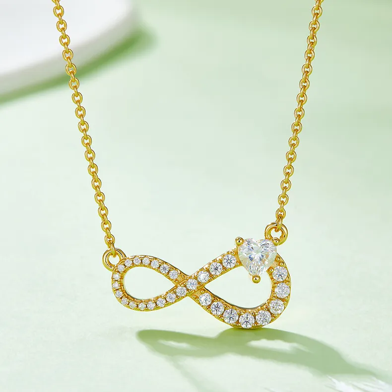 Infinity Moissanite Necklace - Image 4