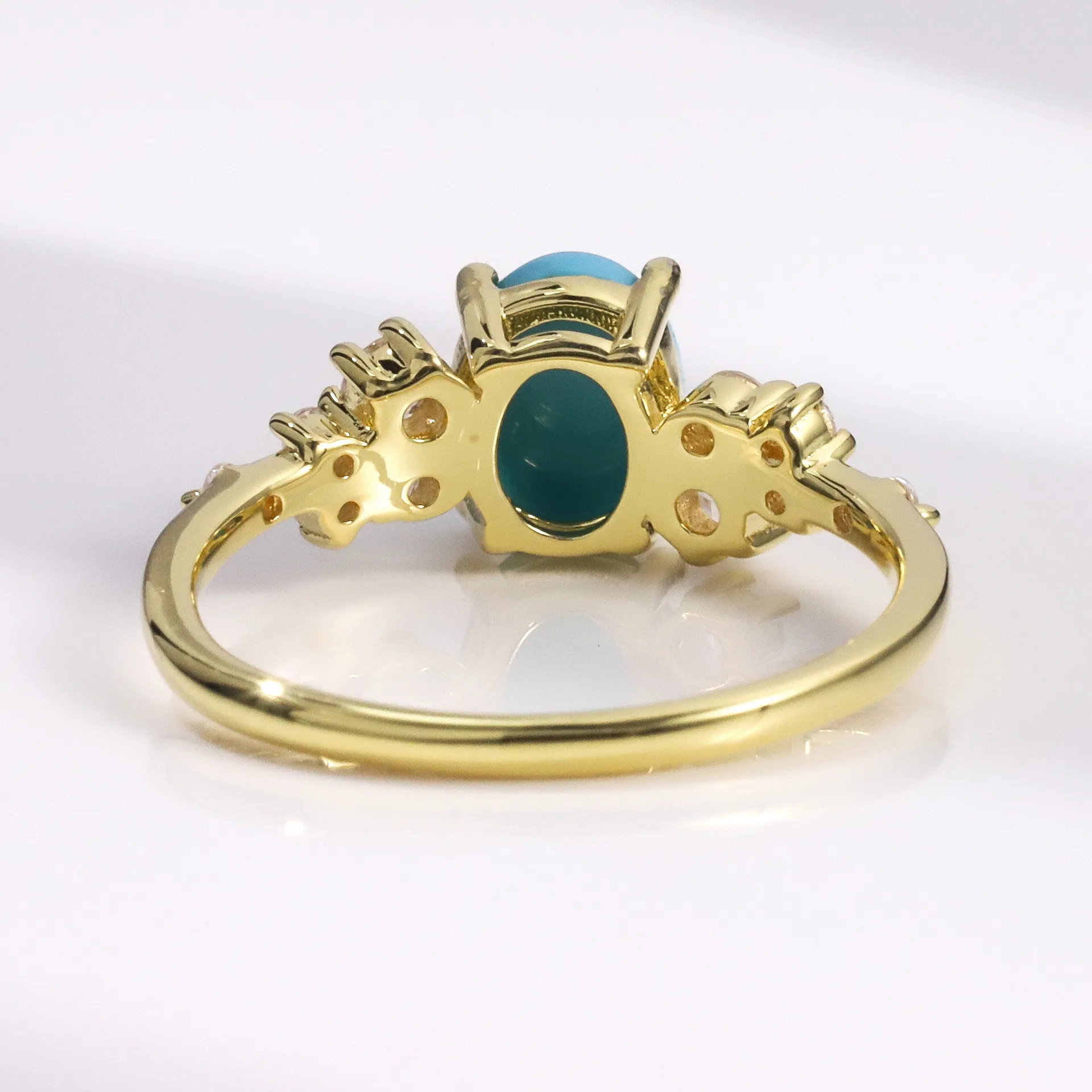 Turquoise Side Stone Ring - Image 5