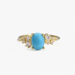 Turquoise Side Stone Ring