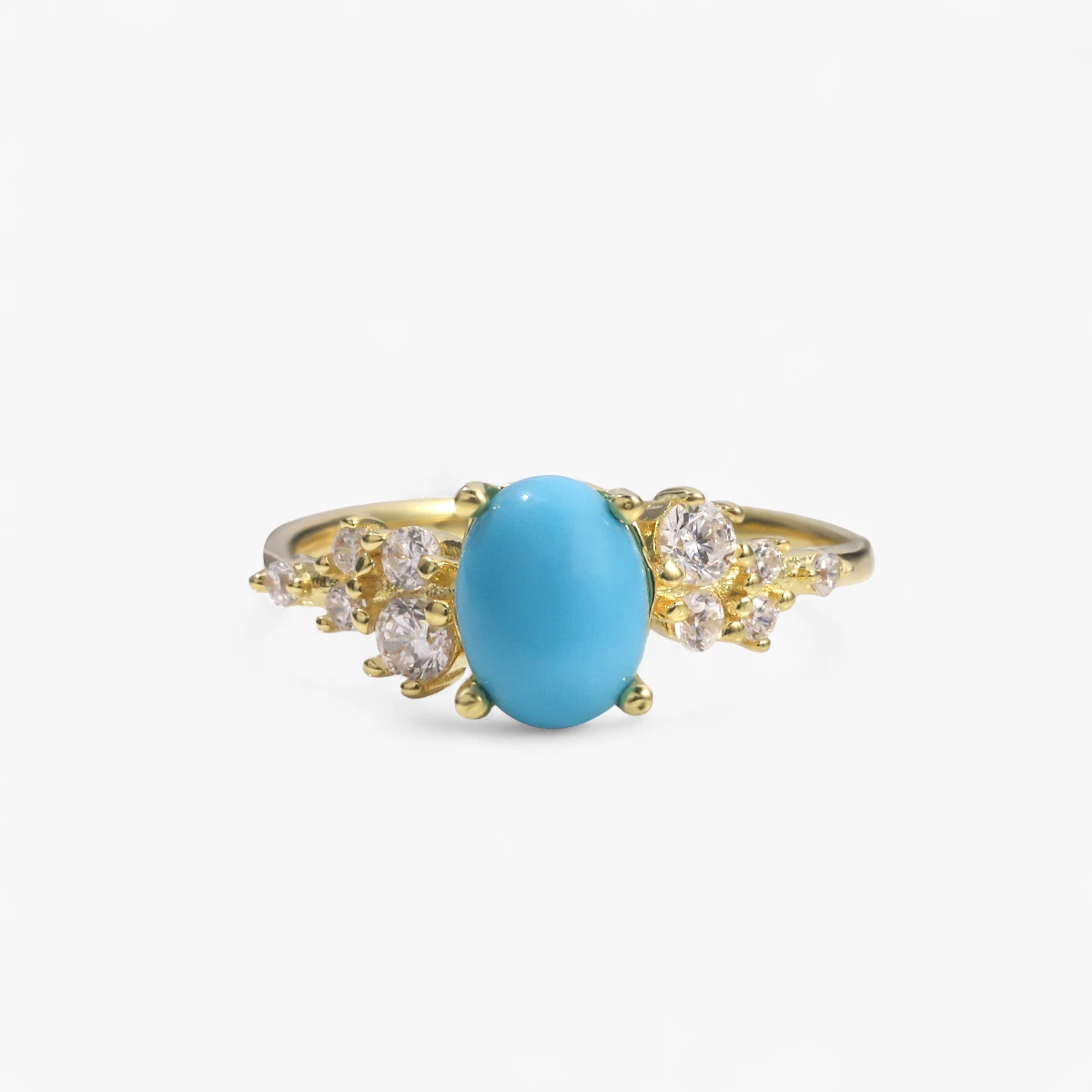 Turquoise Side Stone Ring