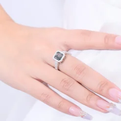 Alternative view of 2.7ct Bold Moss Agate Ring