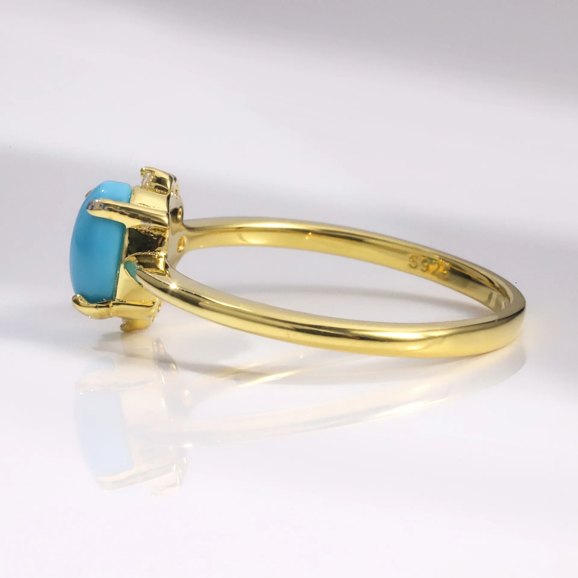 Left Glimmer Turquoise Ring - Image 3