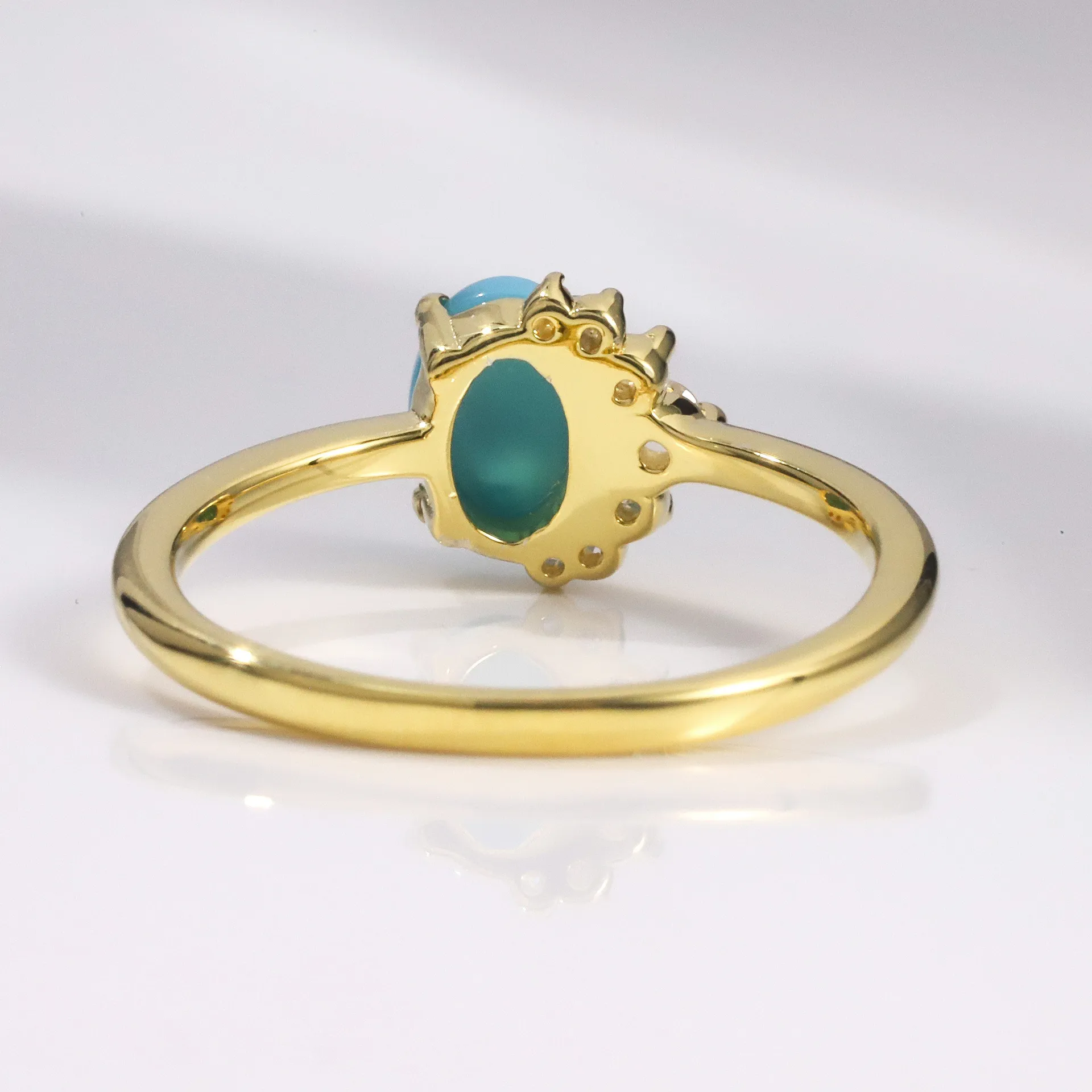Left Glimmer Turquoise Ring - Image 4