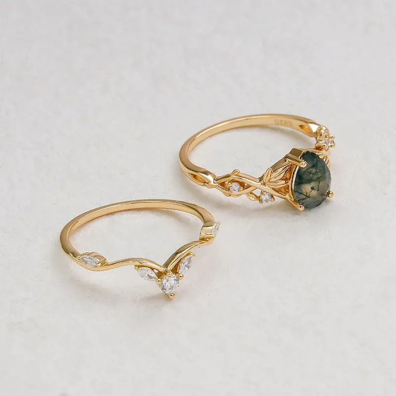 Vingate Moss Agate Ring - Image 4